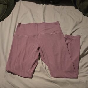 Lululemon Pink Ribbed Align Leggings